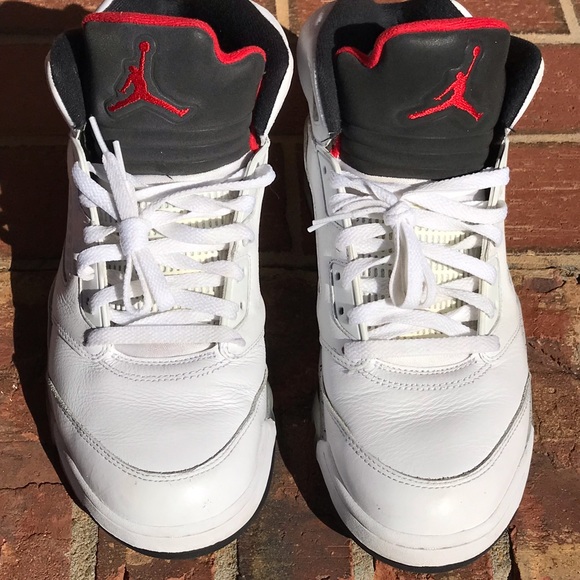 Air Jordan Retro 5 White Cement Size 11.5 - Picture 3 of 8